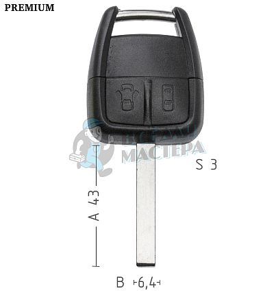 Корпус  OPEL S22 HU100 2кн   КНР