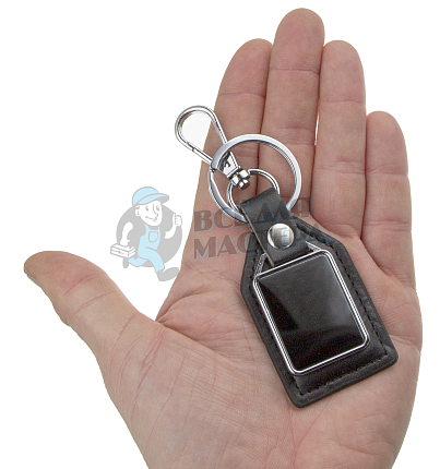 Брелок для ключей  "Сглаженные углы" двойной с карабином