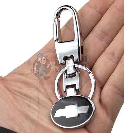 Авто карабин с кольцом для ключей CHEVROLET