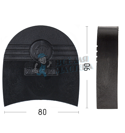 Каблук монолитный муж. Износоустойчивый. Магнум