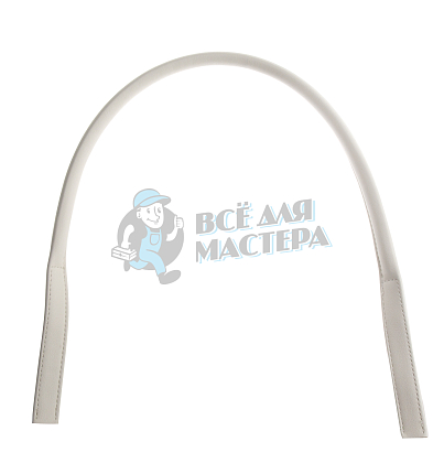 Ручка сумочная круглая с уз. креп. (9002), 75см, цв.св.молочный