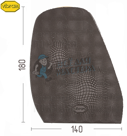 Проф. формованная VIBRAM 2340 (030) Explosion, Коричневый - Чертеж