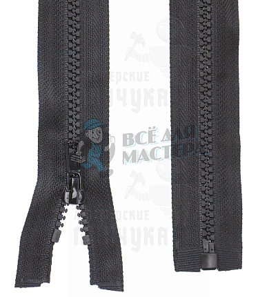 Молния тракторная, тип 5, 60см, цв. черный 322