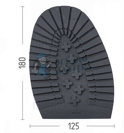 Проф. формованная Casali Cross №4, 4,5мм Черный