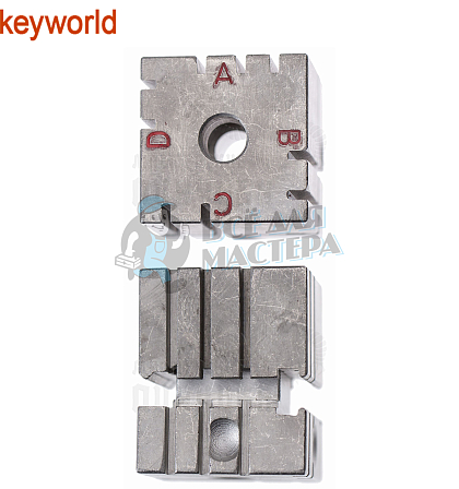 Тиски левые для 100G,100G1,100G2 Keyworld - Чертеж