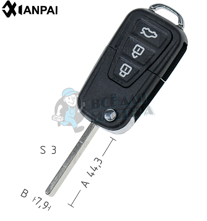 Корпус LIFAN OP-11P HU100 3кн КНР - Чертеж