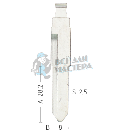 Лезвие HU133RFH - Чертеж