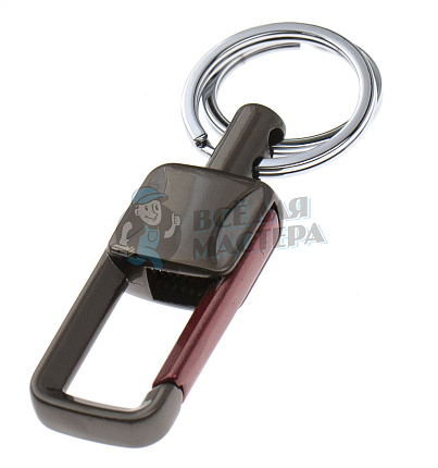 Карабин с двумя кольцами для ключей