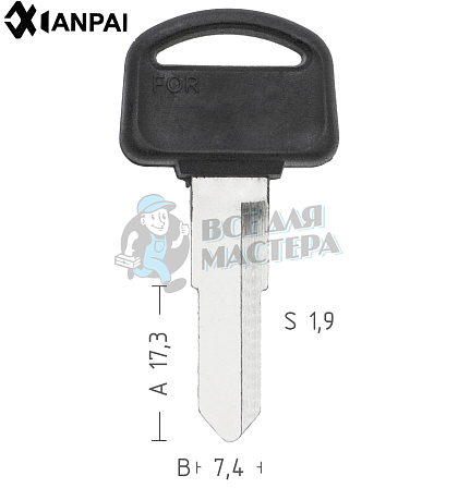 HD24P22  HOND-4DP  HON31RAP а./пласт. КНР - Чертеж