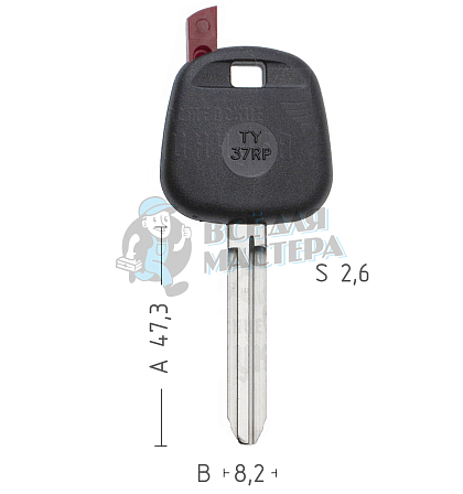 T00TY37RP TP00TOYO-15P TOY43T0 а/пласт.с мест.п/чип TOYOTA - Чертеж