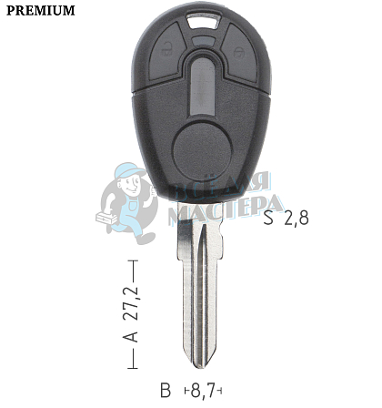 Корпус Fiat GT15 2кн.  КНР - Чертеж