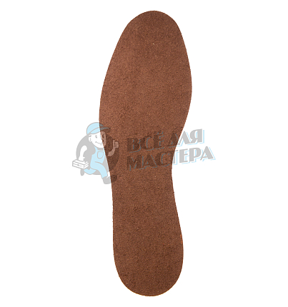 Стельки из натуральной кожи, р-р 40-41 цв.коричневый