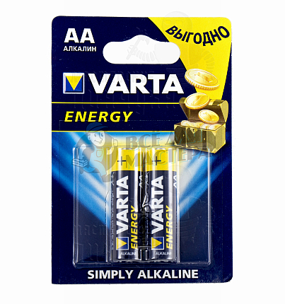 Батарейка VARTA Energy LR6 BL2 (4106) (2/40/200)