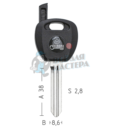 T00KIA9P TP00KI-8D.P а/пласт.с мест.п/чип KIA - Чертеж