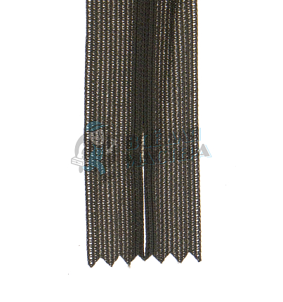 Молния спиральная (витая), Т-3 20см, потайная, неразъёмная, цв.хаки 328