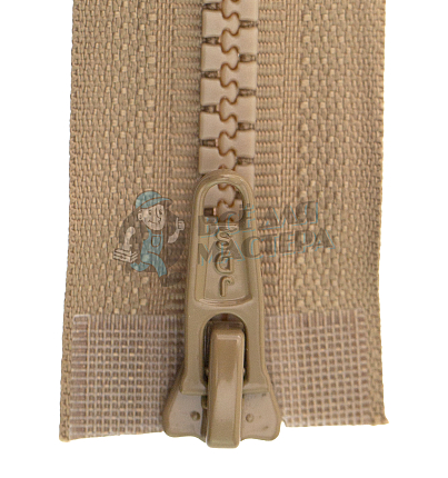 Молния Трактор "JUDSON", 80см, Тип-5, разъёмная двухзамковая, цв.т/бежевый