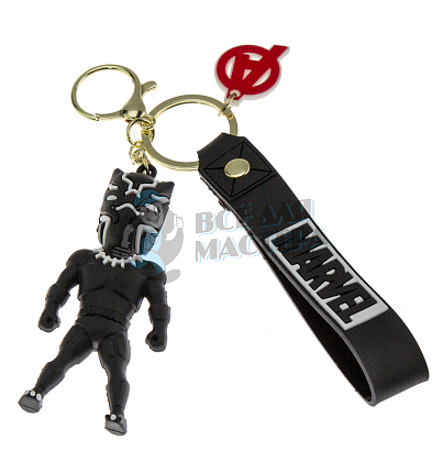 Брелок для ключей "Черная Пантера" + карабин