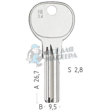 I16  IS-14D  IE14  ISE24 - Чертеж