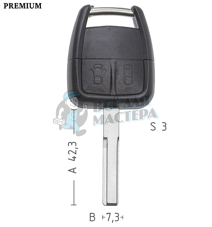 Корпус  OP-WHP HU43P HF42P 2кн   КНР - Чертеж