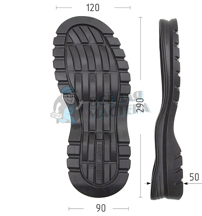 Подошва муж. "Snow Resist", Киров 90185 р. 40, цв. черный