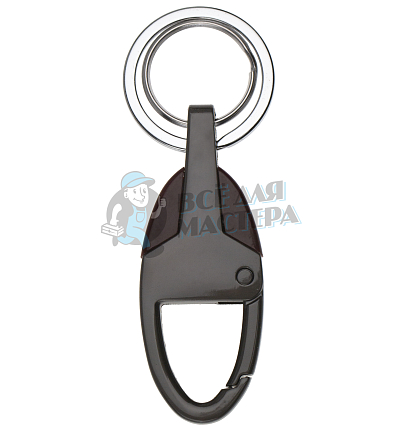 Карабин овальный с двумя кольцами для ключей