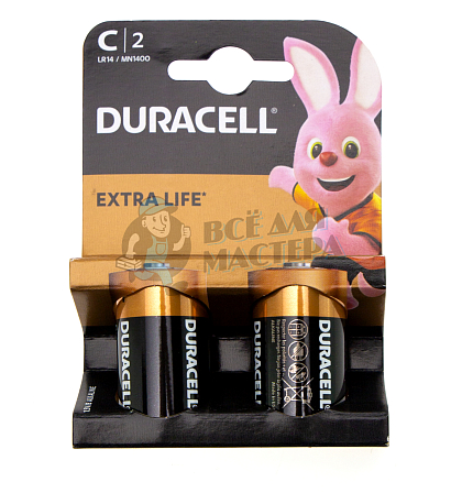 Батарейка DURACELL LR14 BL2 (2/20/6440) - Чертеж