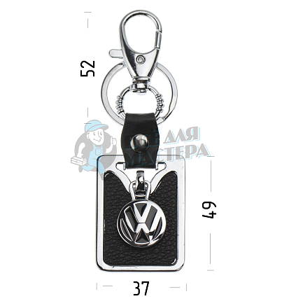 Авто карабин с кольцом для ключей VOLKSWAGEN