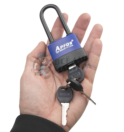 Навесной замок БУЛАТ 45мм (длинная дужка)