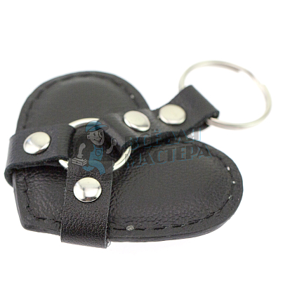 Брелок Сердце, цв.черный