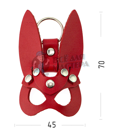 Брелок Зайка, цв.красный