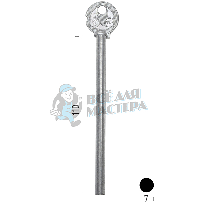 R07-12 ригель круглый ГРАВЕР