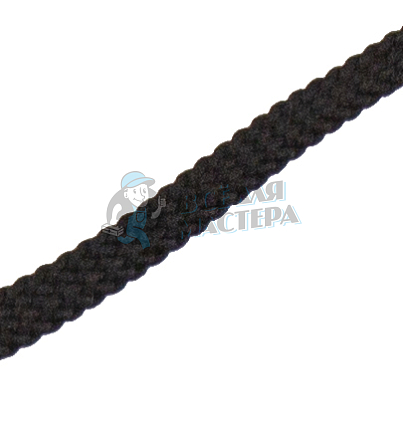 Шнурок черный, плоский тонкий 75 см (Art.425)