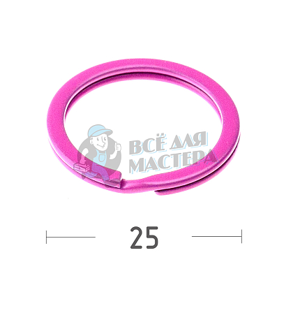 КОЛЬЦО РОЗОВОЕ 25D ПЛОСКОЕ - Чертеж