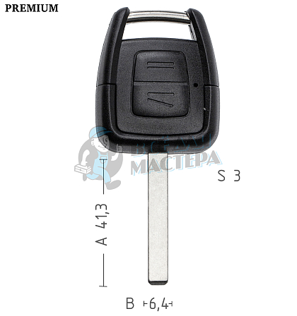 Корпус  OPEL S31 HU100 2кн   КНР - Чертеж