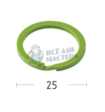 КОЛЬЦО ЗЕЛЕНОЕ 25D ПЛОСКОЕ