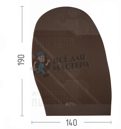 Проф. формованная X-Profi "Классик", цв. коричневый, 2,2мм