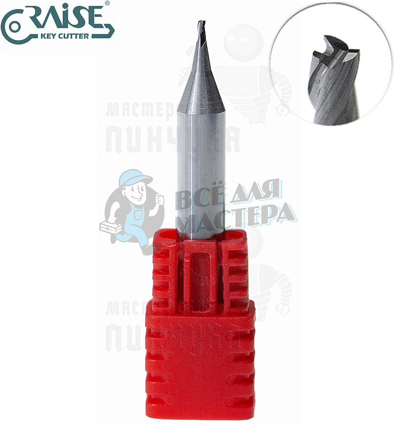 Вертик.фреза RAISE EW5510B ф1мм CARBIDE (ф1.0Х6Х40)								