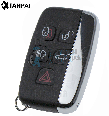 Корпус ключа FO-24 HU101 HF65 4 кнопки + паника 2 КНР - Чертеж