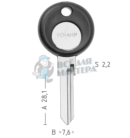 VOAHP  HF44P9  HU49P  AD15P - Чертеж