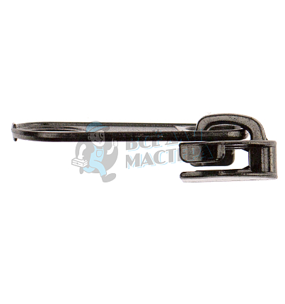 Бегунок для спиральной молнии, тип 5, сумочный, цв. черный никель