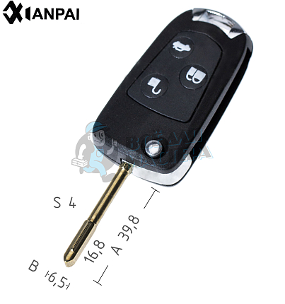 Корпус выкидного ключа  FO6 FO21 TB1 КНР